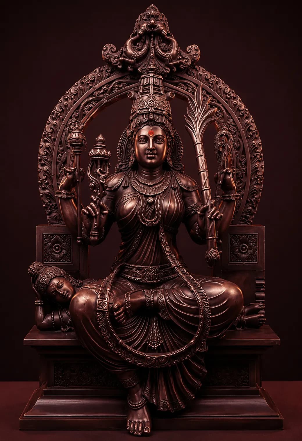 Devi — deity idol representing Indian spiritual tradition