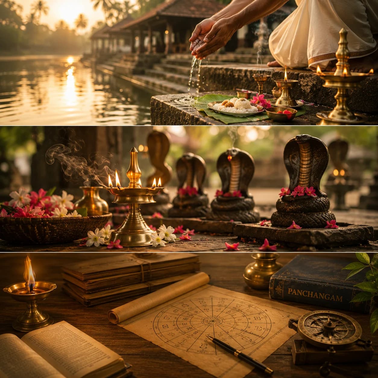 Sacred tradition and rituals illustration